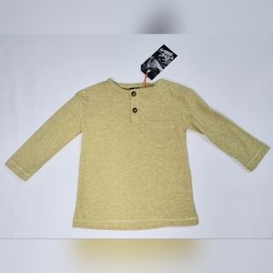 First Wave Boys Long sleeve top Color:Nep Mustard Size:12M
